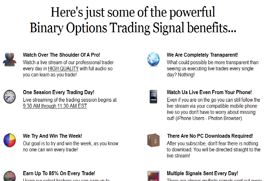 Binary Options Trading Signals